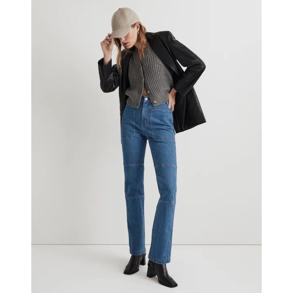 Madewell 90s Straight Leg Utility‎ Jeans Blue High Rise Size 30